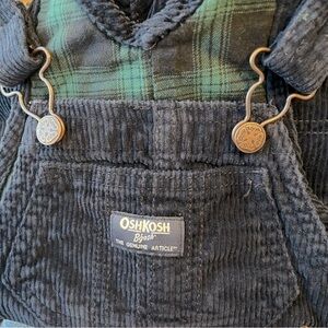 OshKosh Navy Corduroy Overalls 12 Months